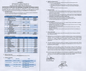 NOTICE OF INVITATION TO APPLY FOR ELIGIBILITY AND TO BID (Publication Date: MAY 13, 2026)