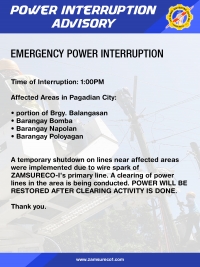Emergency Power Interruption (May 21, 2020)