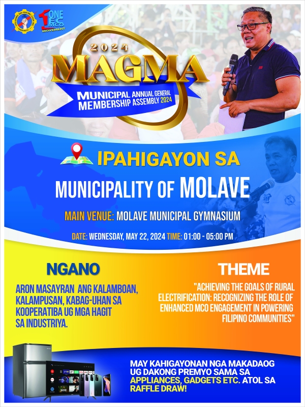 Announcement !  MAGMA SCHEDULE - MUNICIPALITY OF MOLAVE