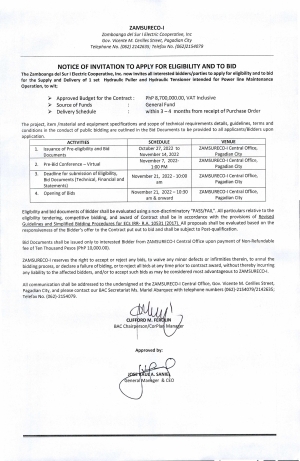 Supply and Delivery of ICT Materials