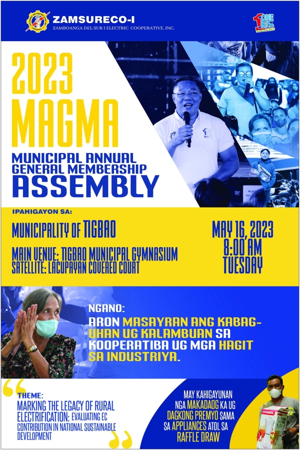 Announcement !  MAGMA SCHEDULE - MUNICIPALITY OF TIGBAO
