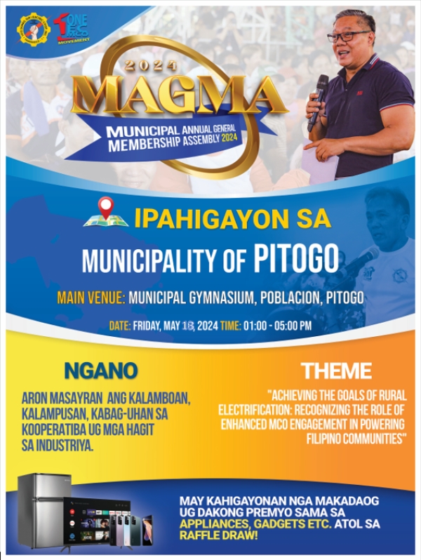 Announcement !  MAGMA SCHEDULE - MUNICIPALITY OF PITOGO