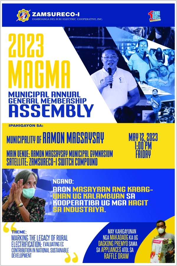 Announcement !  MAGMA SCHEDULE - MUNICIPALITY OF RAMON MAGSAYSAY